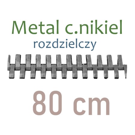 MENR  80cm zamek metal. C.NIKIEL rozdz.    WYBÓR KOLORÓW